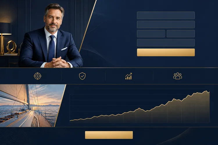 Financial advisor pages example built by Next Level Marketing Firm
