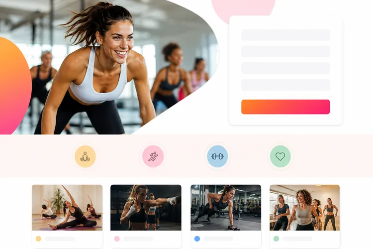 Fitness studio funnel example built by Next Level Marketing Firm