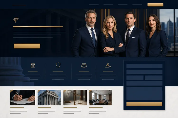 Law firm intake site example built by Next Level Marketing Firm