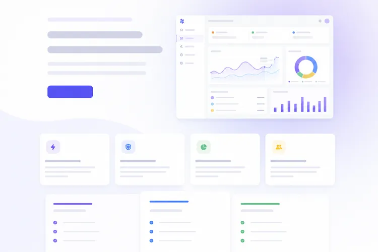 SaaS landing page example built by Next Level Marketing Firm